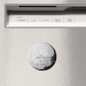 Schwarz-Weiß-Rose - Save the Date Magnet (In Situ (Geschirrspüler))