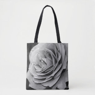 Schwarz-Weiß-Rose Tasche