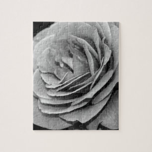 Schwarz-Weiß-Rosen-Puzzle Puzzle