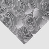 Schwarz-Weiß-Rosen Seidenpapier (Ausschnitt)