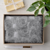 Schwarz-Weiß-Rosen Seidenpapier (Geschenk)