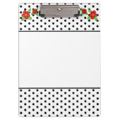 Schwarz-Weiß-Rot-Fett Klemmbrett (Vorderseite)