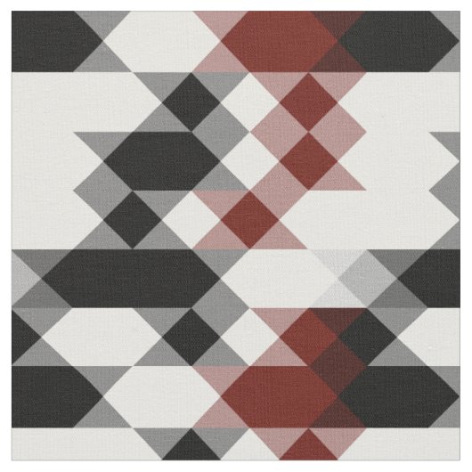 schwarz weiß rot geometrisch stoff (Nahaufnahme)