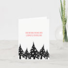 Schwarz weiß rot, minimale, moderne Weihnachtskart