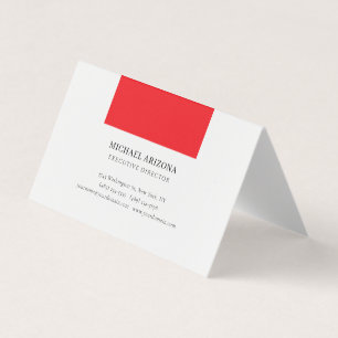 Schwarz & Weiß Rot Minimalistisch Einfach Modern S Visitenkarten