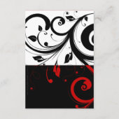 Schwarz/Weiß/Rot Umkehrdrehung Danke, dass Sie die Dankeskarte (Rückseite)