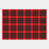 Schwarz/Weiß, Rot und Grün Kariert Geschenkpapier Set (Vorderseite 2)