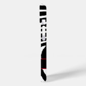 Schwarz, Weiß, Rot, Zebra Case-Mate iPhone Hülle (Rückseite / Links)