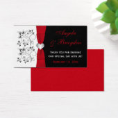 Schwarz, Weiß, Rote Blüte, Gastgeschenk Hochzeit d (Schreibtisch)