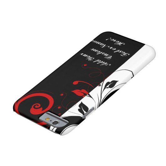 Schwarz-weiß Roter Rückwärtswirbel Personalisiert Case-Mate iPhone Hülle (Unterseite)