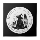 Schwarz-Weiß-Rotzunge Fliese (Vorderseite)