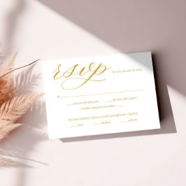 Schwarz-Weiß-RSVP-Karte mit Umschlag RSVP Karte