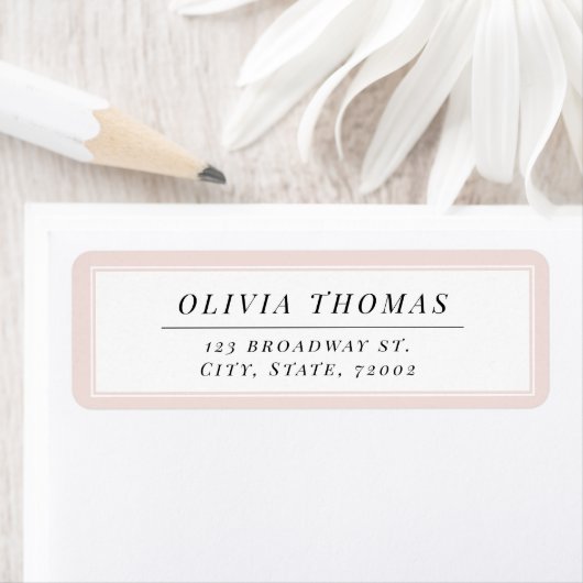 Schwarz-Weiß-Rücksendeadresse (Insitu)