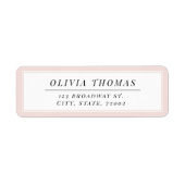 Schwarz-Weiß-Rücksendeadresse (Vorne)