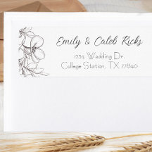 Schwarz-Weiß-Rücksendeadresse