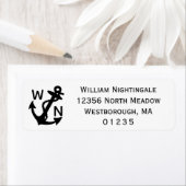 Schwarz-Weiß-Rücksendeadresse (Insitu)