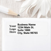 Schwarz-Weiß-Rücksendeadresse für Firmenlogo (Insitu)