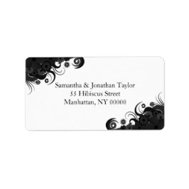 Schwarz-Weiß-Rücksendeadressen-Aufkleber Adressaufkleber