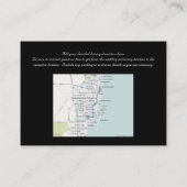 Schwarz + Weiß Rückwärtsdrehung Empfang und Karten (Rückseite)