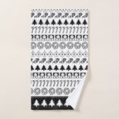 Schwarz/Weiß rudert Badhandtuch Set (Handtuch)