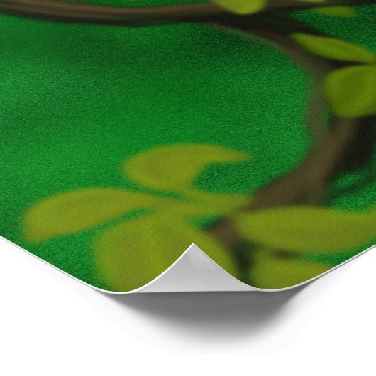 Schwarz-Weiß-Ruffel-Lemur-Poster Poster (Ecke)