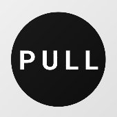 Schwarz-Weiß-Rumpf-Tor-Geschäft Fensteraufkleber (Blatt)