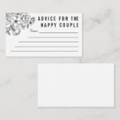 Schwarz-Weiß-Rundschreiben Hinweiskarte (Vorne/Hinten)