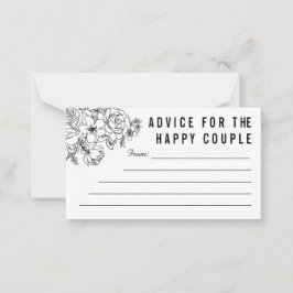 Schwarz-Weiß-Rundschreiben Hinweiskarte