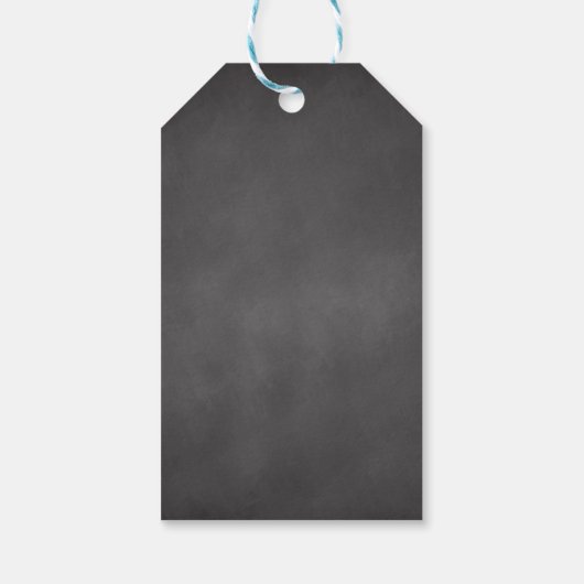 Schwarz-weiß Rustic Wedding Mason Jar Geschenkanhänger (Rückseite)