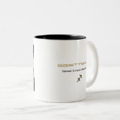 Schwarz-Weiß-Sagittarius Zodiac-Tasse Zweifarbige Tasse (VorderseiteRechts)