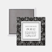 Schwarz/Weiß-Sammlung Speichern des Datumsfelds Magnet (Vorderseite/Rückseite)