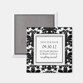 Schwarz/Weiß-Sammlung Speichern des Datumsfelds Magnet (Vorderseite/Rückseite)