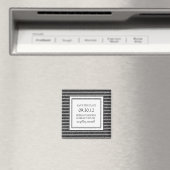 Schwarz/Weiß-Sammlung Speichern des Datumsfelds Magnet (In Situ (Geschirrspüler))