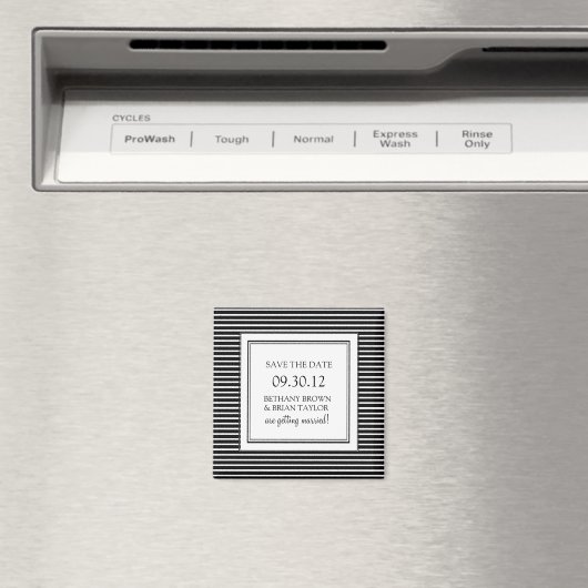 Schwarz/Weiß-Sammlung Speichern des Datumsfelds Magnet (In Situ (Geschirrspüler))