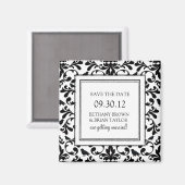 Schwarz/Weiß-Sammlung Speichern des Datumsfelds Magnet (Vorderseite/Rückseite)