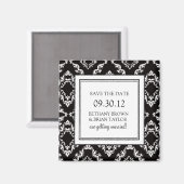 Schwarz/Weiß-Sammlung Speichern des Datumsfelds Magnet (Vorderseite/Rückseite)