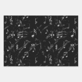 Schwarz-Weiß-Sammlung Wrapping Paper Shee Geschenkpapier Set (Vorderseite 2)