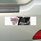 Schwarz-Weiß-Sattel Autoaufkleber (Auf Auto)