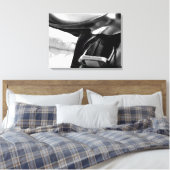 Schwarz-Weiß-Sattel Leinwanddruck (Insitu (Schlafzimmer))