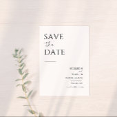 Schwarz-weiß Save the Date
