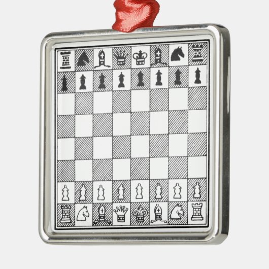 Schwarz-Weiß Schach-Thema Ornament (Links)
