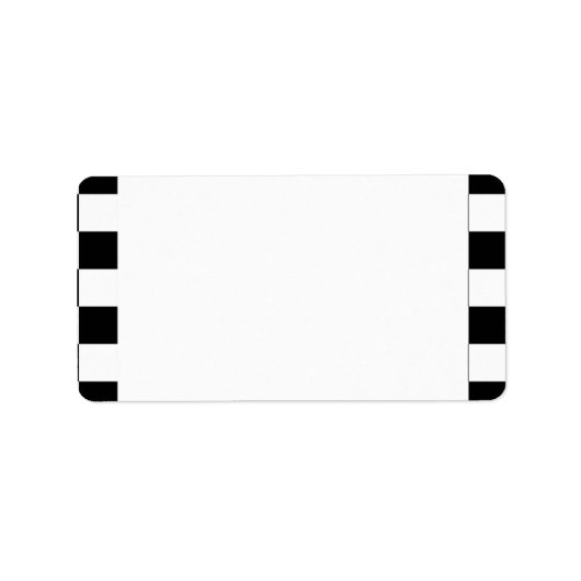 Schwarz-Weiß-Schachbrett-Hintergrund Adressaufkleber (Vorne)