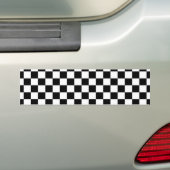 Schwarz-Weiß-Schachbrett-Hintergrund Autoaufkleber (Auf Auto)