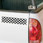 Schwarz-Weiß-Schachbrett-Hintergrund Autoaufkleber (Auf Lkw)