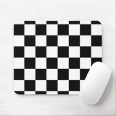 Schwarz-Weiß-Schachbrett Mousepad (Mit Mouse)