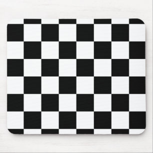 Schwarz-Weiß-Schachbrett Mousepad
