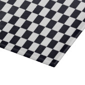 Schwarz-Weiß-Schachbrett Schneidebrett (Ecke)