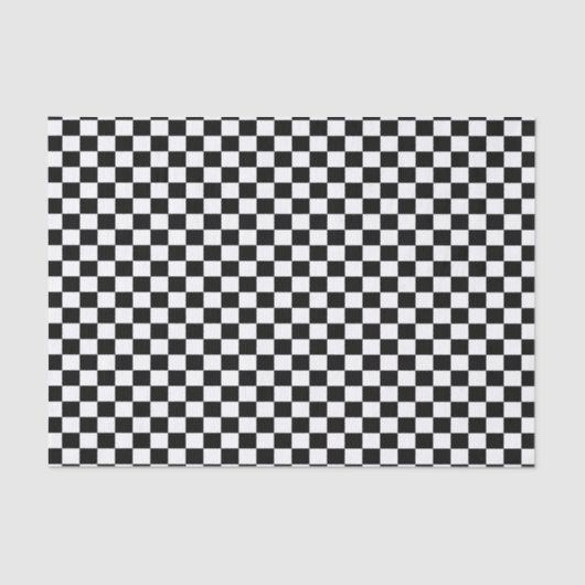 Schwarz-Weiß-Schachbrett  Seidenpapier (Vorderseite)