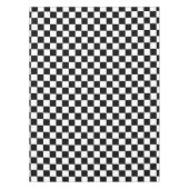 Schwarz-Weiß-Schachbrett Tischdecke (Vorderseite)