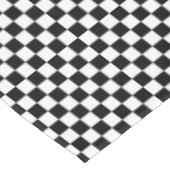 Schwarz-Weiß-Schachbrett Tischdecke (Schrägansicht)